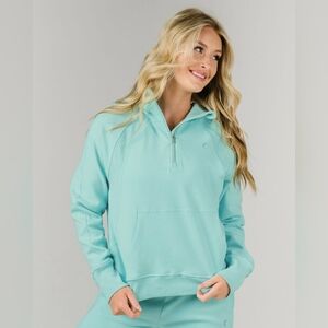 Zyia Sky Retreat Classic  1/4 Zip Hoodie (M) EUC